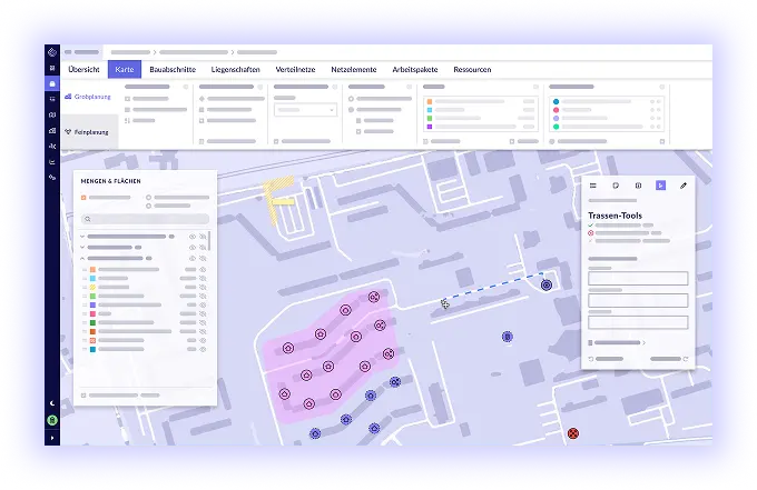 Tiefabu Software interaktive Karte